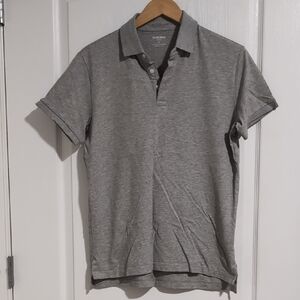 Bonobos Grey Pique Polo Shirt Slim Fit Short Sleeve